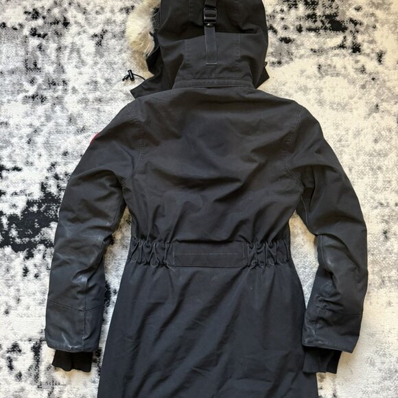 Canada Goose Black Fur Hood Trillium Parka - Picture 4 of 10
